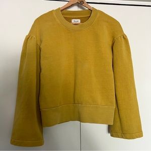 Madewell x Karen Walker Yellow Sweatshirt. SZ M
